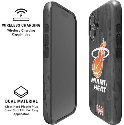 NBA Miami Heat Hardwood Classics iPhone 16 Plus Magsafe Impact Case